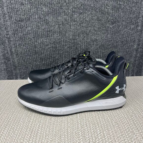 NEW Under Armour HOVR Drive SL Leather Golf Shoes Black Mens Sz 11.5 3025071-001 main image 4